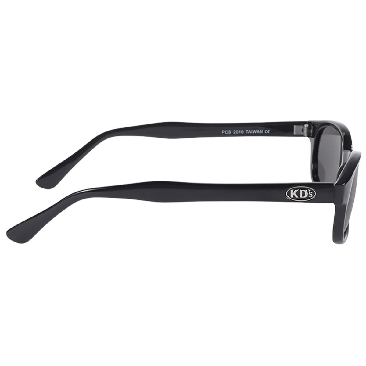 Occhiali da sole KD's 2010 con montatura nera classica e lenti fumé