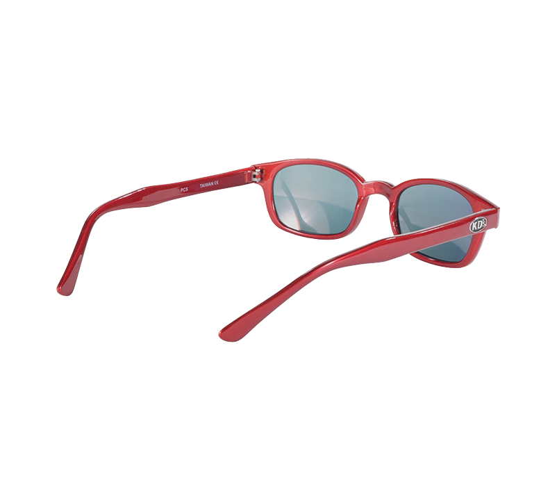 Γυαλιά ηλίου 10124 της X-KD με κόκκινο μεταλλικό σκελετό και κόκκινους φακούς με εφέ καθρέφτη