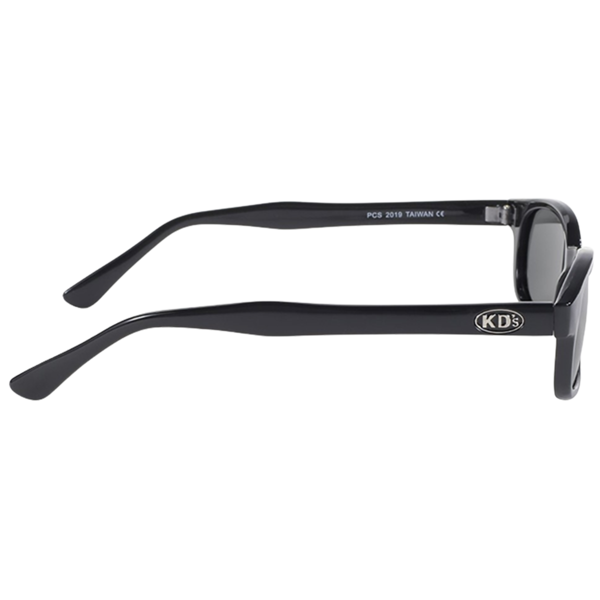 Occhiali da sole KD's 2019 con montatura classica nera e lenti polarizzate grigie