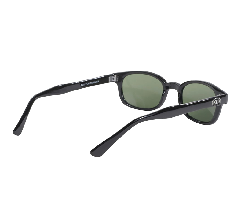 Occhiali da sole KD's 2126 con montatura classica nera e lenti verde scuro