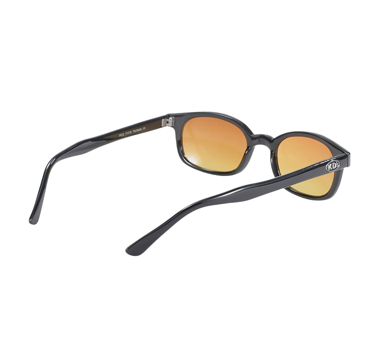 Occhiali da sole 11119 di X-KD con montatura nera e lenti color ambra