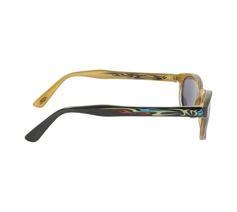 Lunettes de soleil KD's 5400 avec monture tatouage tribal et verres gris