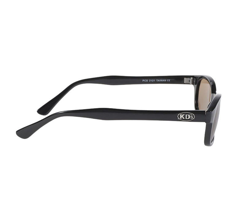 Γυαλιά ηλίου KD's 2121 με κλασικό μαύρο σκελετό και σκούρους καφέ φακούς
