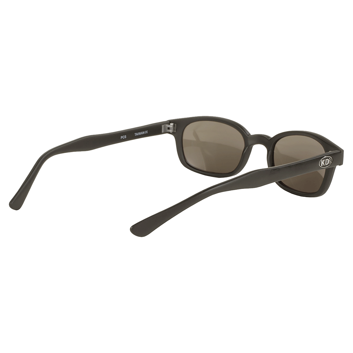 Occhiali da sole 1000 di X-KD, montatura nera opaca e lenti dorate a specchio