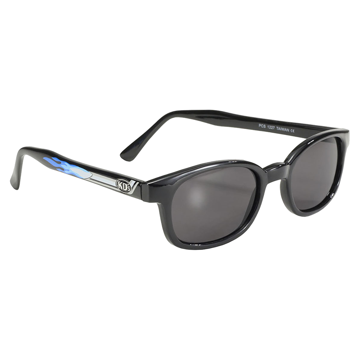 Lunettes de soleil X-KD's 1227 avec monture pot d'échappement et verres fumés