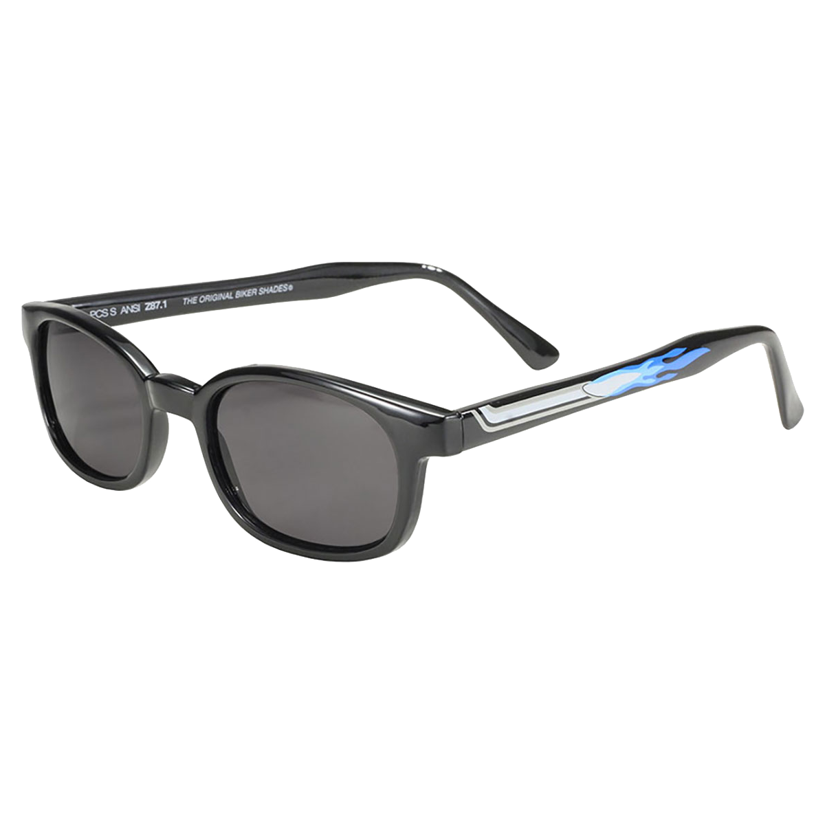 Lunettes de soleil X-KD's 1227 avec monture pot d'échappement et verres fumés