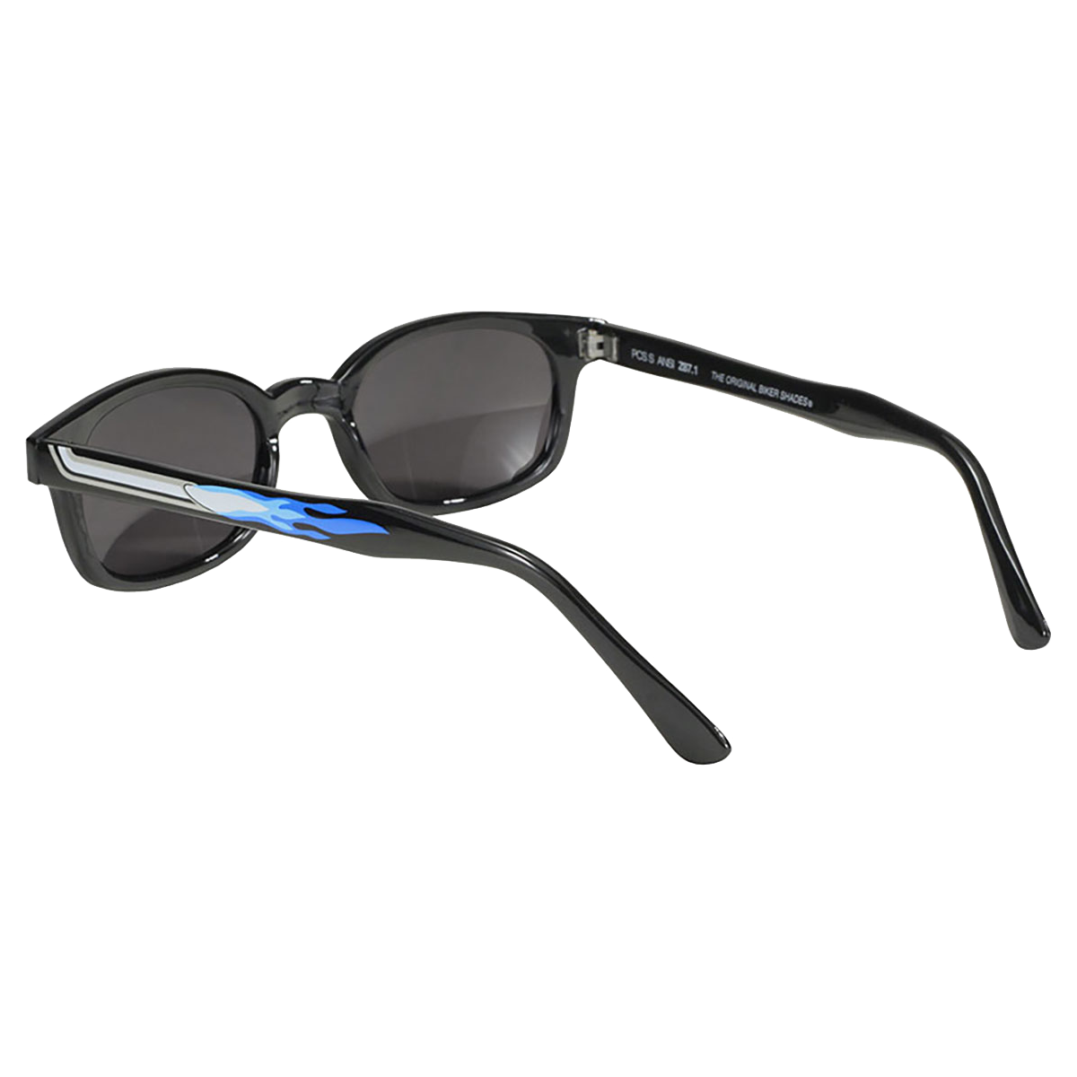 Lunettes de soleil X-KD's 1227 avec monture pot d'échappement et verres fumés