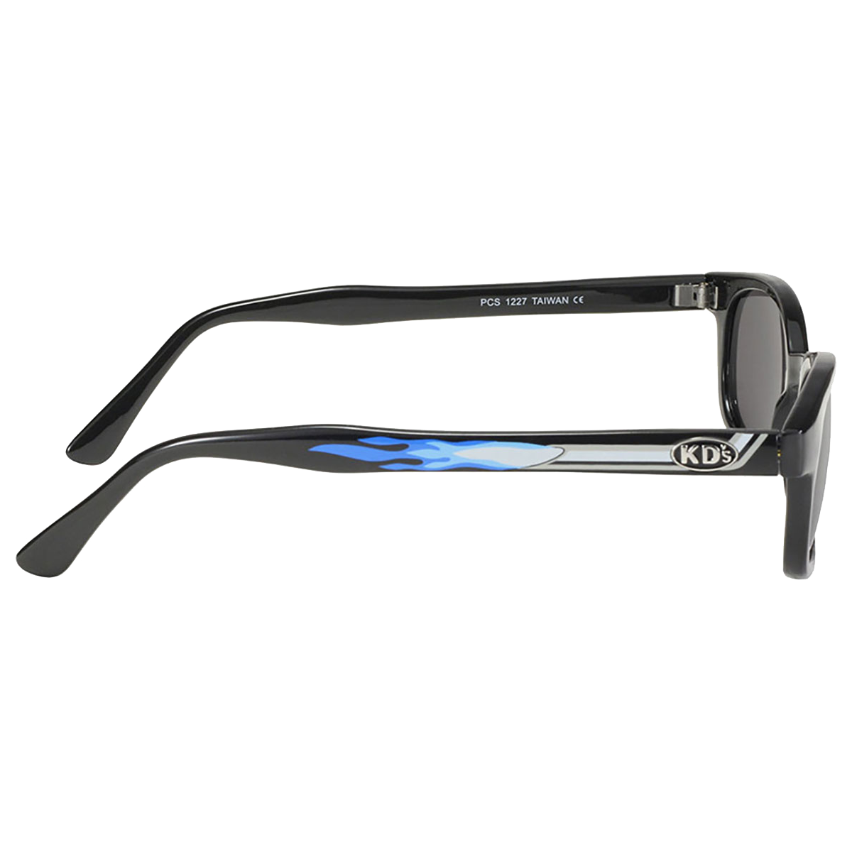 Lunettes de soleil X-KD's 1227 avec monture pot d'échappement et verres fumés