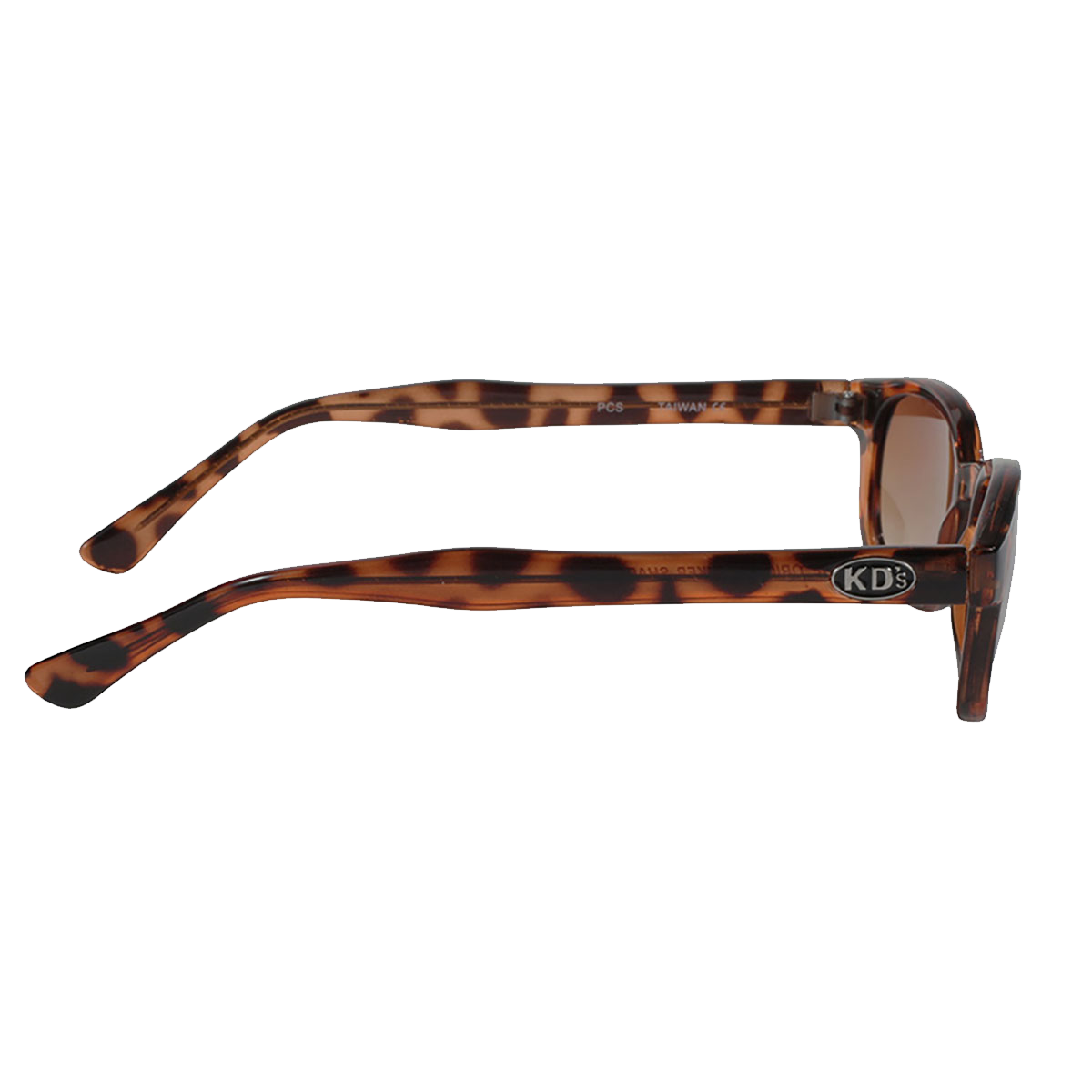 KD's 200 Sonnenbrille mit Schildpatt-Rahmen und bernsteinfarbenen Gläsern