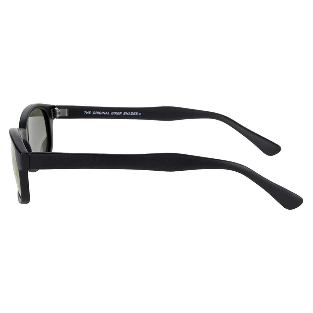 Gafas de sol KD's 2000 con montura negra mate y cristales dorados efecto espejo