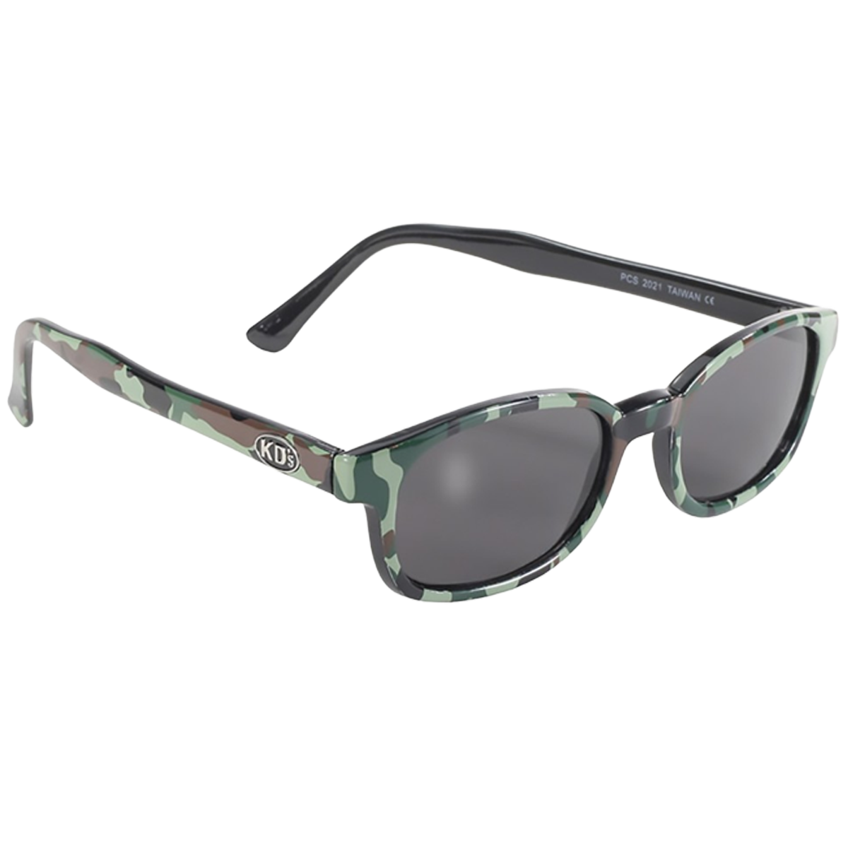 Lunettes de soleil KD's 2021 , monture décor camouflage et verres gris