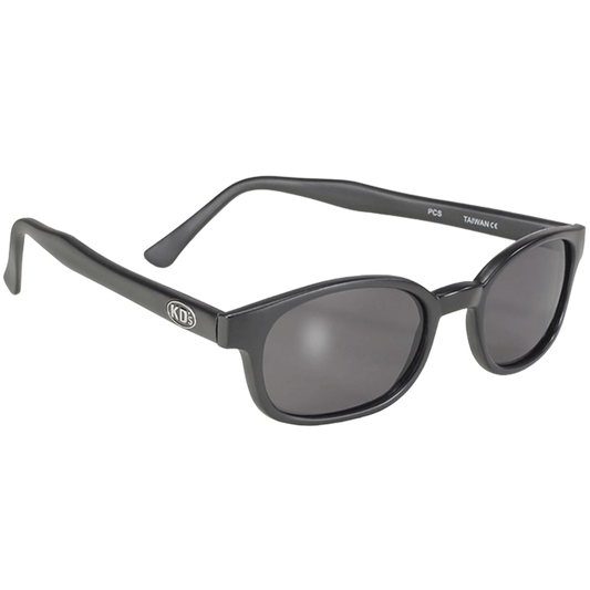 KD's 20010 zonnebril met gerookte glazen en matzwart montuur