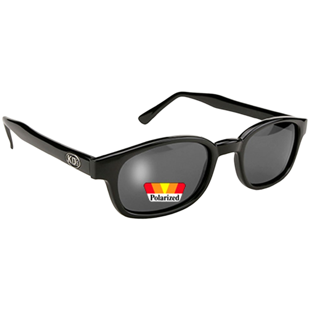 Occhiali da sole KD's 2019 con montatura classica nera e lenti polarizzate grigie