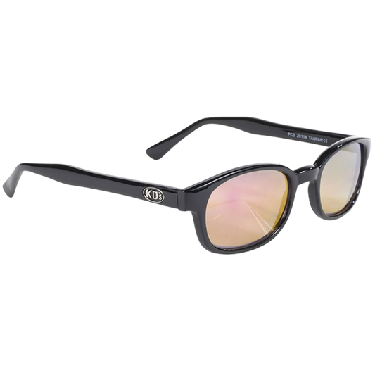 Gafas de sol KD 20114 con montura clásica negra y cristales efecto espejo