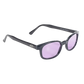 Lunettes de soleil X-KD's 11216 avec monture noire et verres violets