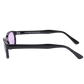 Lunettes de soleil KD's 21216 avec monture noire classique et verres violets