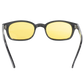 Lunettes de soleil KD's 20129 avec verres jaunes polarisés et monture noire classique